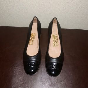 Salvatore Ferragamo black flats